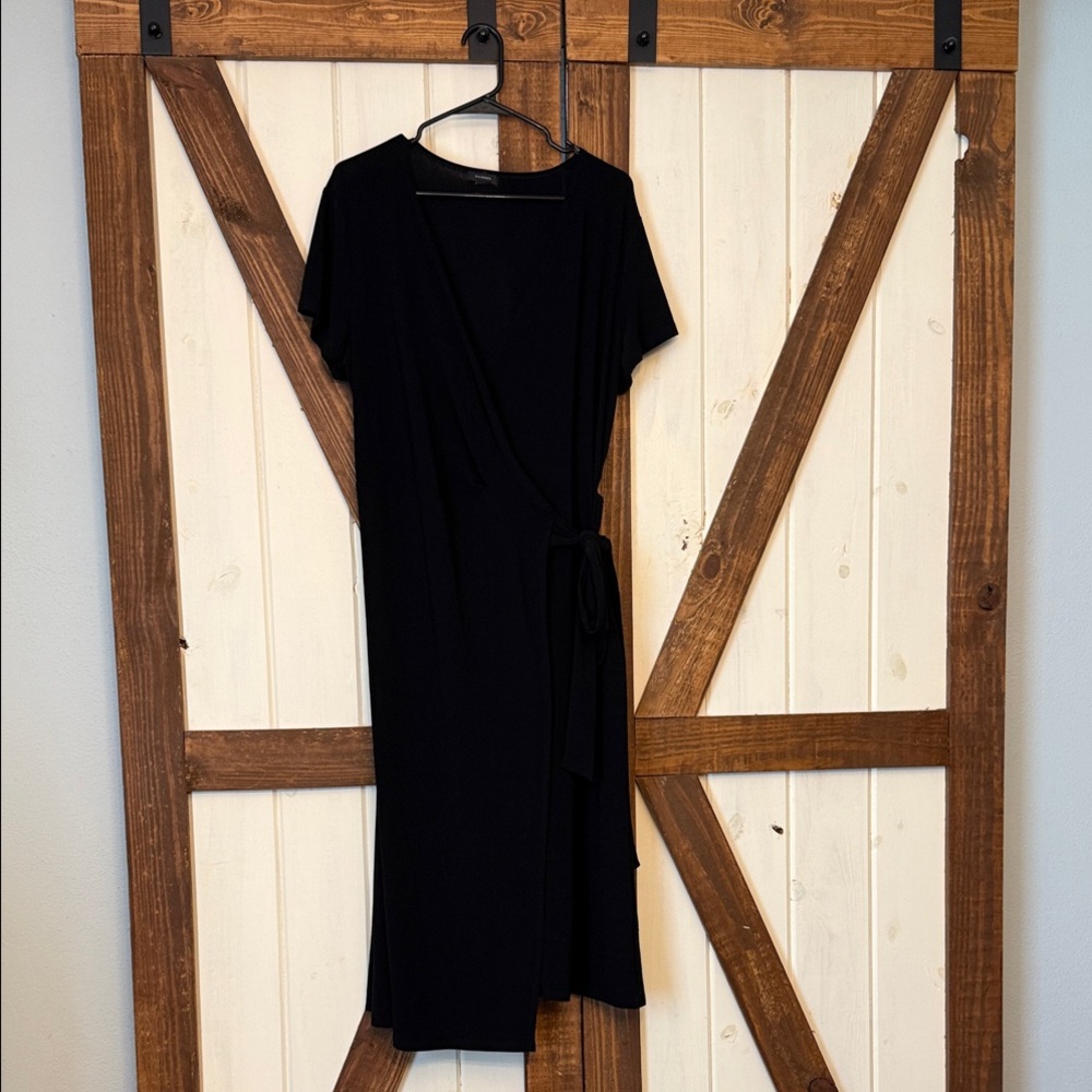 Halogen Black Wrap Dress XL